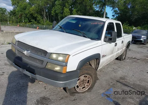 2004 Chevrolet Silverado 2500Hd Work Truck из США, поврежденный, VIN 1GCHC23284F256117